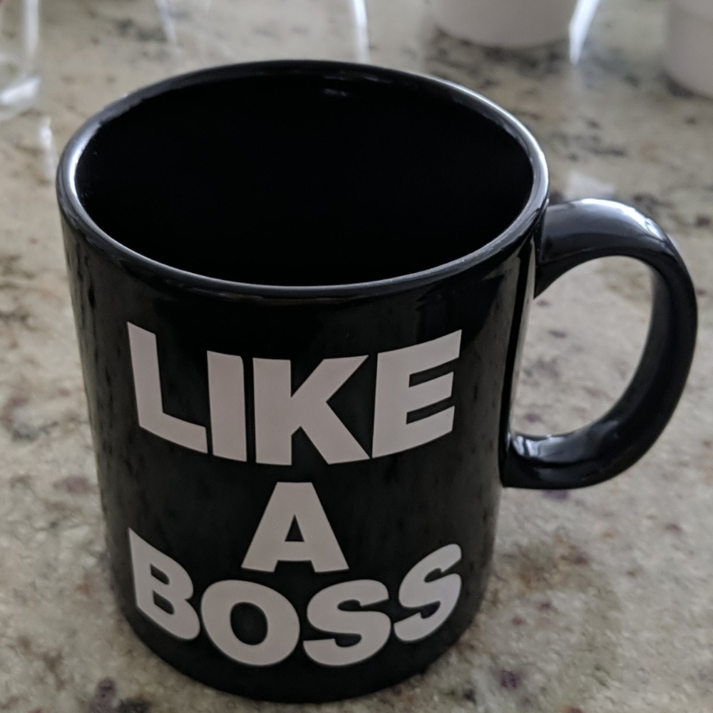 5/$45 Big Black Like A Boss Coffee Mug